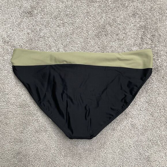 Prana Tulum Black Color Block Bikini Bottom Womens Large Multi Swimwear NWT New - Picture 2 of 10